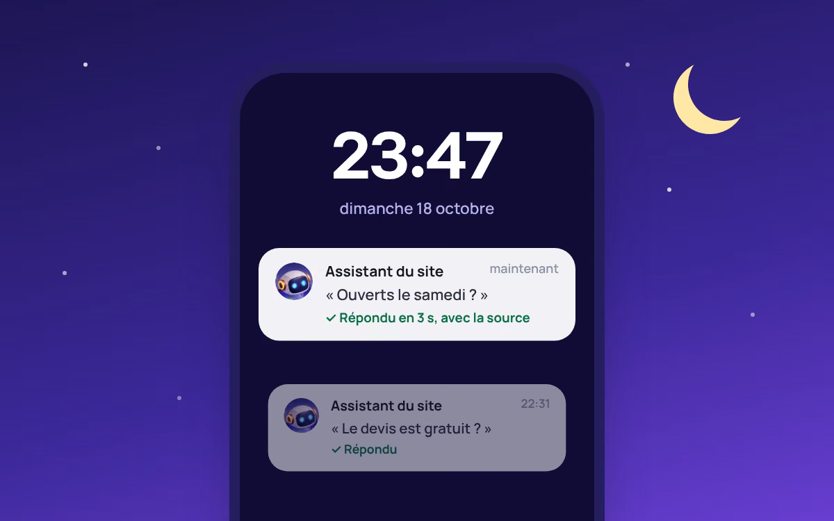 Un téléphone à 23 h 47 : l’assistant a répondu à la question d’un visiteur pendant la nuit